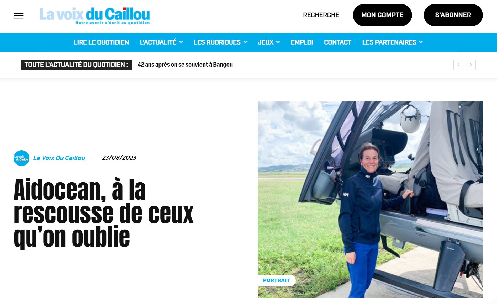 article aidocean la voix du caillou