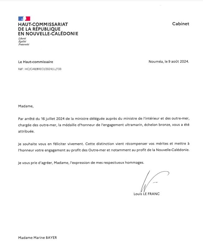 aidocean marine bayer medaille d honneur de l engagement
